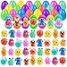 Cherislpy 32 Pack Prefilled Easter Eggs with Squishy Toys Inside Bright Colorful Filled Squeeze Toys Great for Easter Basket Stuffers Egg Fillers Party Favors - Image 2