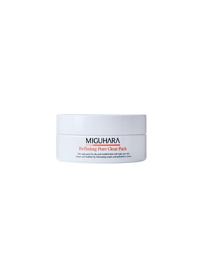 MIGUHARA MIGUHARA Refining Pore Clear Pack | Clay Face Mask | Pore Cleanser | Wash Off Mask Type | Hydrating Facial Mask for All Skin Types | Korean Beauty Skincare Product (150g/5.29 Oz.)  - Image 5