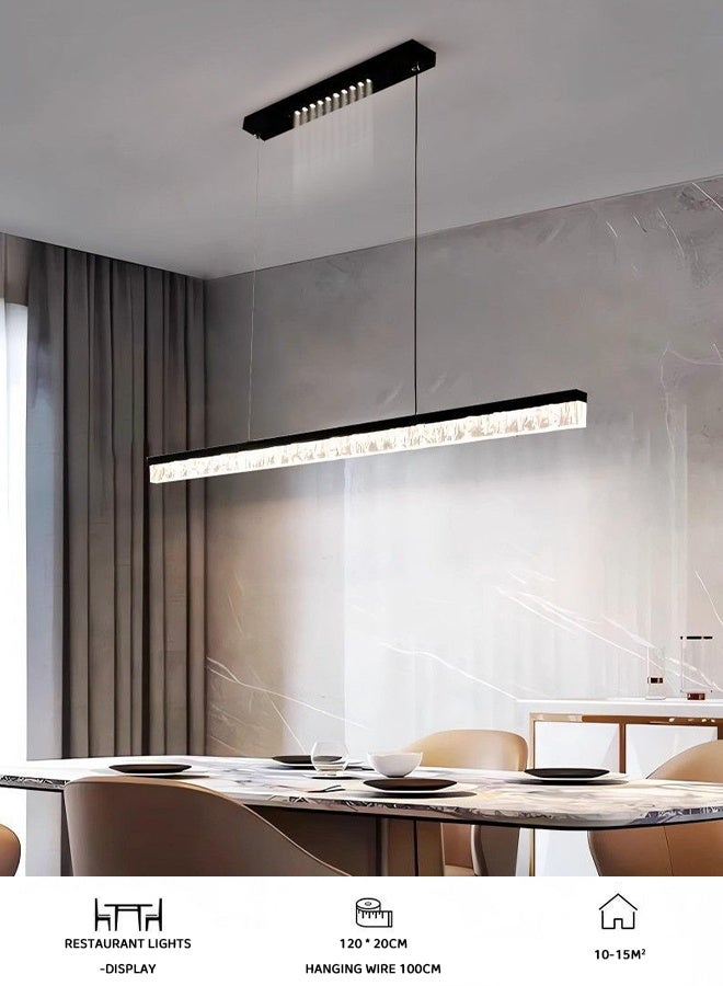 أضواء المطعم طويلة الشكل القلادة، منضدة الحد الأدنى البسيطة والحديثة، منضدة الطعام، غرفة الطعام، أضواء المطعم - Image 5