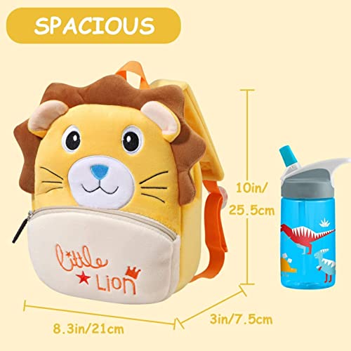 Frantic Kids Soft Cartoon Animal Travelling School Standard 2 Compartment Backpack Bag Soft Plush Backpacks Boys Girls For 2 To 5 Years Nursery,Preschool,Picnic(Brown_Teddy_Candy Bag) Medium,15 Liter - Image 3