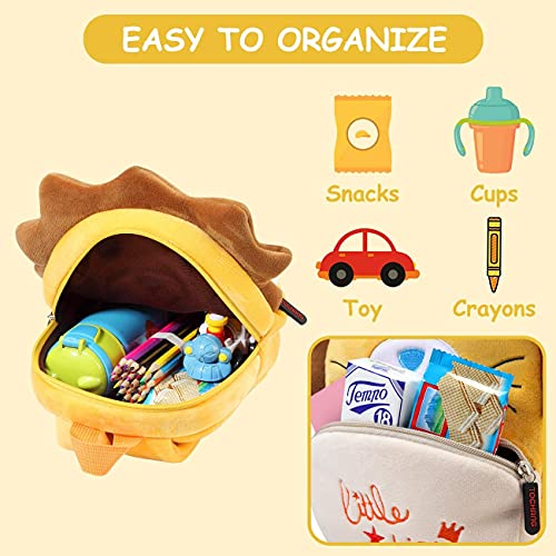 Frantic Kids Soft Cartoon Animal Travelling School Standard 2 Compartment Backpack Bag Soft Plush Backpacks Boys Girls For 2 To 5 Years Nursery,Preschool,Picnic(Brown_Teddy_Candy Bag) Medium,15 Liter - Image 5