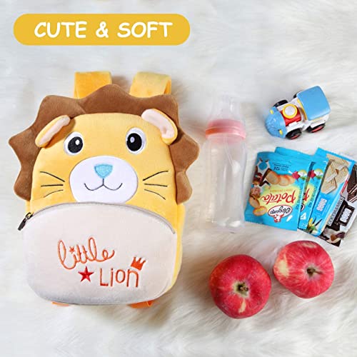 Frantic Kids Soft Cartoon Animal Travelling School Standard 2 Compartment Backpack Bag Soft Plush Backpacks Boys Girls For 2 To 5 Years Nursery,Preschool,Picnic(Brown_Teddy_Candy Bag) Medium,15 Liter - Image 2