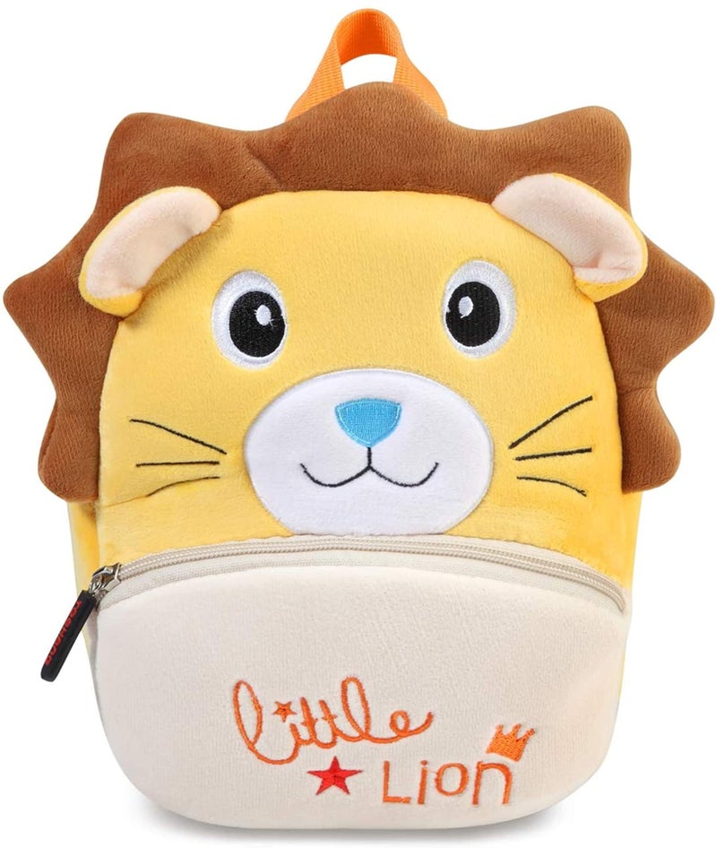 Frantic Kids Soft Cartoon Animal Travelling School Standard 2 Compartment Backpack Bag Soft Plush Backpacks Boys Girls For 2 To 5 Years Nursery,Preschool,Picnic(Brown_Teddy_Candy Bag) Medium,15 Liter - Image 1