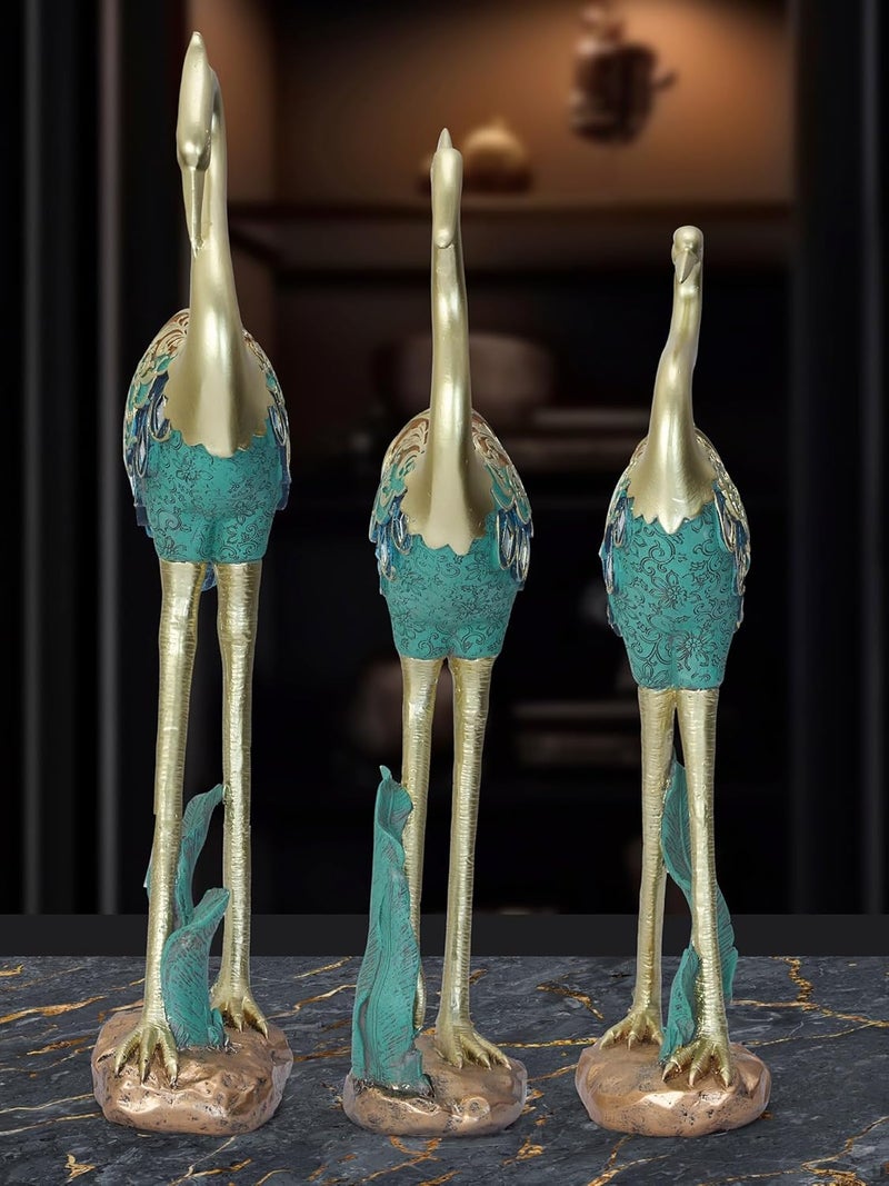 MODECOR Women Sculpture Candle Holders Regal Elegance in Green Gold AGT1035 - Image 1