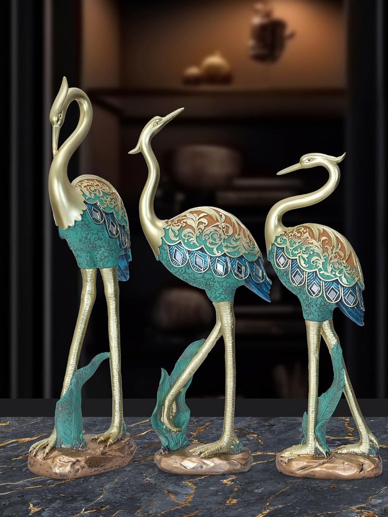 MODECOR Women Sculpture Candle Holders Regal Elegance in Green Gold AGT1035 - Image 3