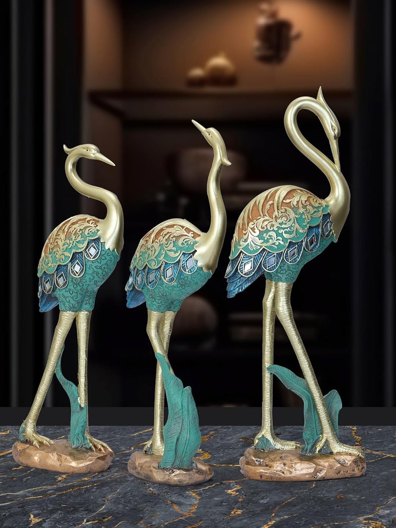 MODECOR Women Sculpture Candle Holders Regal Elegance in Green Gold AGT1035 - Image 4