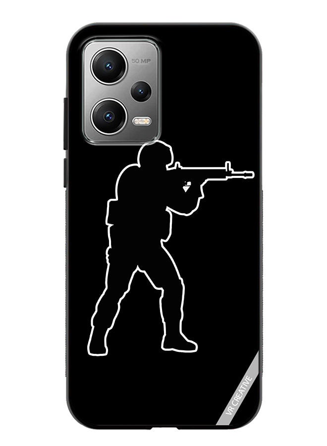 VR CREATIVE Protective Case Cover For Xiaomi Redmi Note 12 Pro Black Cs Go Design Multicolour - Image 1