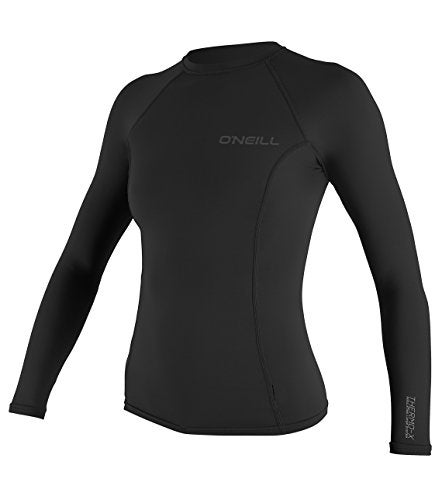 O'Neill Women's Thermo-X Long Sleeve Crew, UPF 50+ Sun Protection, Lightweight Warm Base Layer or Stand-Alone Layer for Surfing, Paddleboarding, Swimming, Black, Small - Image 1