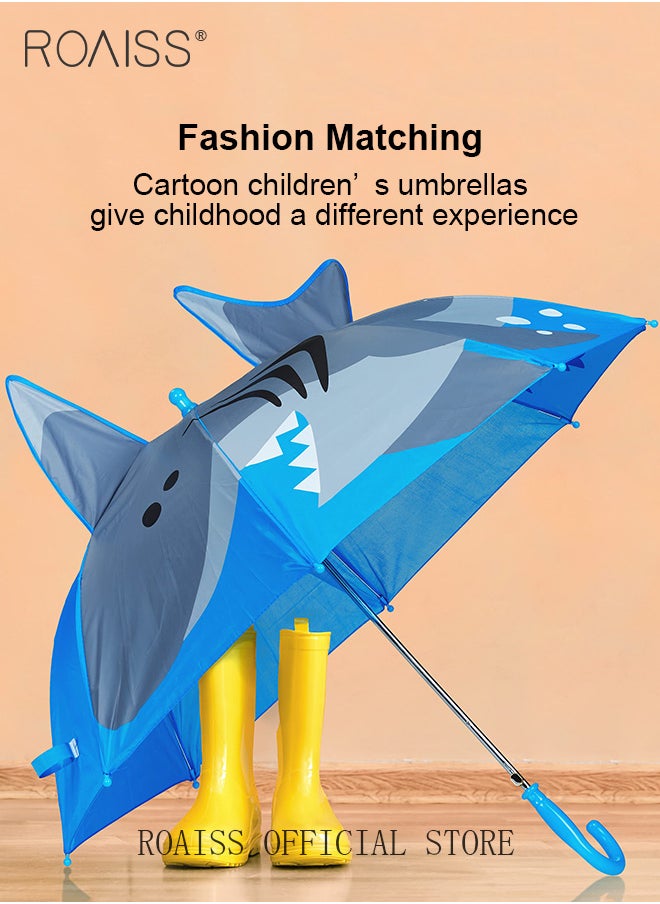 roaiss - Kids Unisex Multifunctional Umbrella with Exquisite Printed Canopy for Waterproofing Insulation and Cooling Reinforced Umbrella Ribs for Windproof 8 Rib Design Children Rain and Sun Umbrella - Image 1