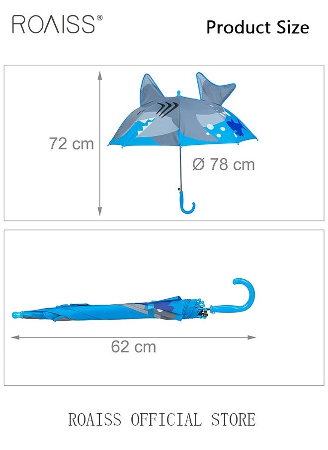 roaiss - Kids Unisex Multifunctional Umbrella with Exquisite Printed Canopy for Waterproofing Insulation and Cooling Reinforced Umbrella Ribs for Windproof 8 Rib Design Children Rain and Sun Umbrella - Image 1