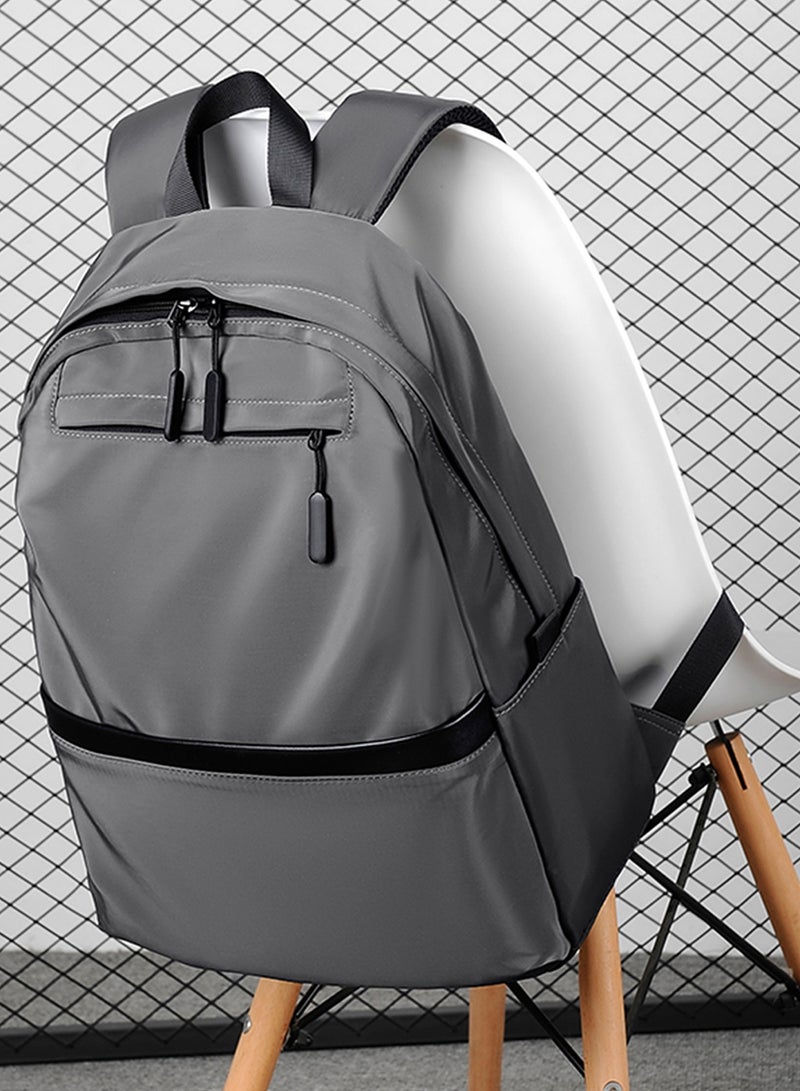 Laptop Backpack Travel Backpacks for Men Women Work Backpack College School Backpacks Fits 15.6 Inch Laptop Computer Backpack Bookbag Gift(Grey) - Image 3