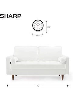 SHARP Wall Clock – Black Silent Non Ticking 12 Inch Quality Quartz Battery Operated Round Easy To Read Home Kitchen Office Classroom School Clocks Sweep Movement  - Image 4