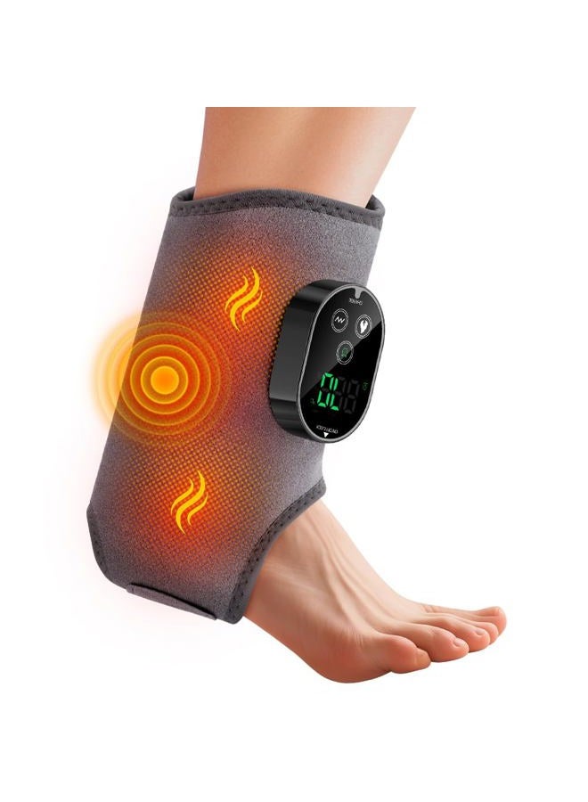 BETOLEAN Foot and Ankle Massager for Pain Relief, Ankle Heating Pad Foot Renew Triple Method Massager Rechargeable Cordless Design with 6 Heating 3 Massage Modes & Timer - Image 1