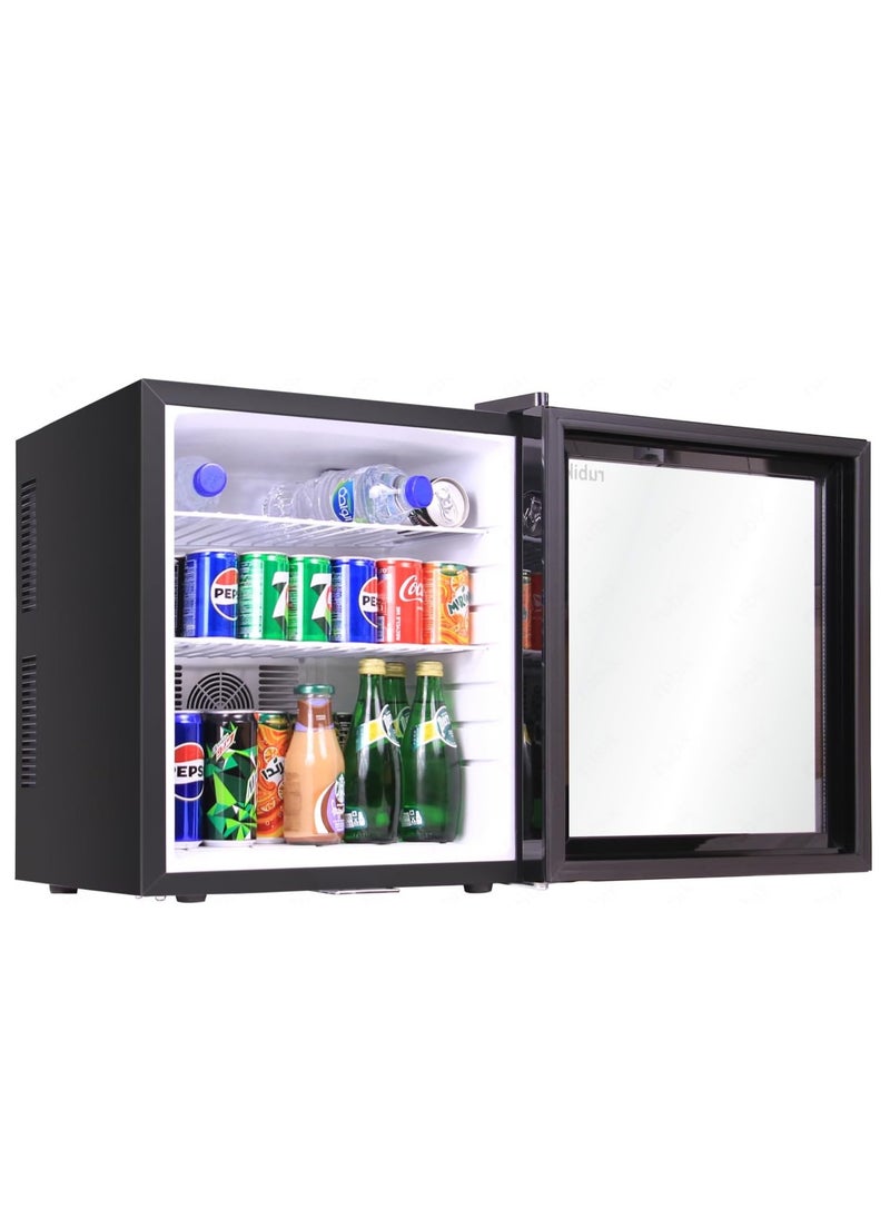 Rubik Hotel Mini Fridge 40L With Glass Door & Key Lock, Semi-conductor Refrigerator (no compressor) AC 220V for Beverages Food Drinks Skincare Great for Home Office Bedroom Gaming  - Image 4