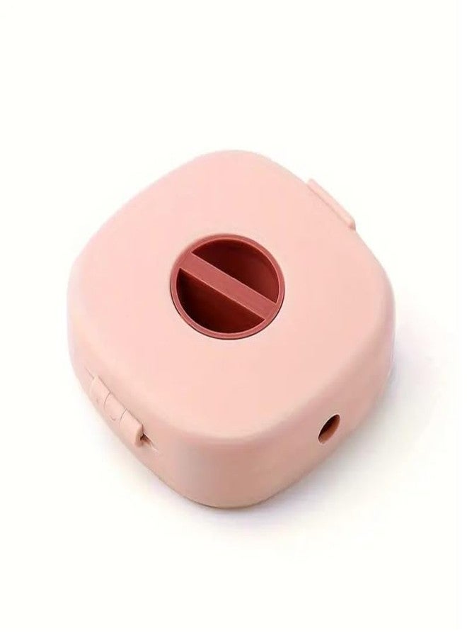 iCare Retractable Cable Organizer Box - Handsfree Cord Winder & Storage Solution, Pack of 3 (Pink) - Image 3