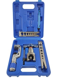 Generic Copper Tube Flare Expansion Tube Reamer 45 Angle Eccentric Expander Brake Line Flaring Tool Kit Flaring Tool Kit 1/4”-3/4” HVAC Single Flare Tool 45° 45° Eccentric Tube Flaring Tool with Pipe Cutter f  - Image 1