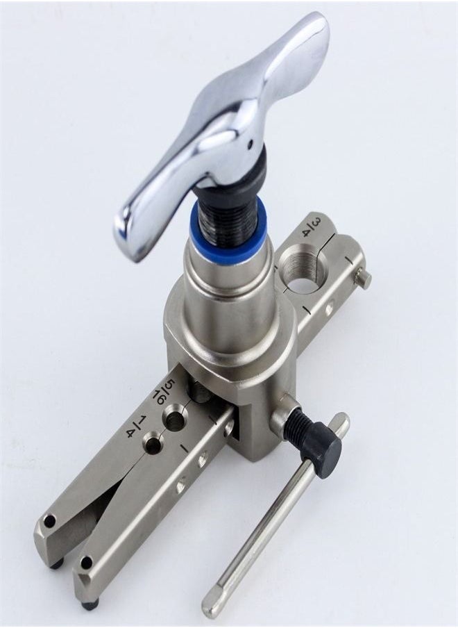 Generic - Copper Tube Flare Expansion Tube Reamer 45 Angle Eccentric Expander Brake Line Flaring Tool Kit Flaring Tool Kit 1/4”-3/4” HVAC Single Flare Tool 45° 45° Eccentric Tube Flaring Tool with Pipe Cutter f - Image 1
