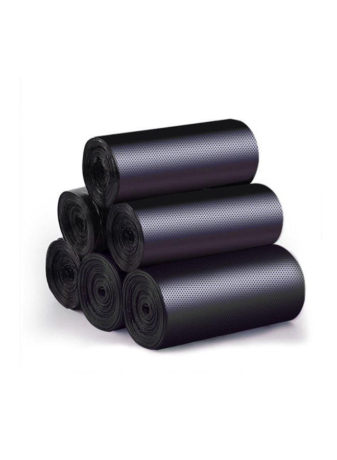 Yekee Flat-top Garbage Bags, Black, 45cm*50cm, 200 Count, Single-sided 1 Micron Thick, Household Perforated Garbage Bags, Y-9711 - Image 1