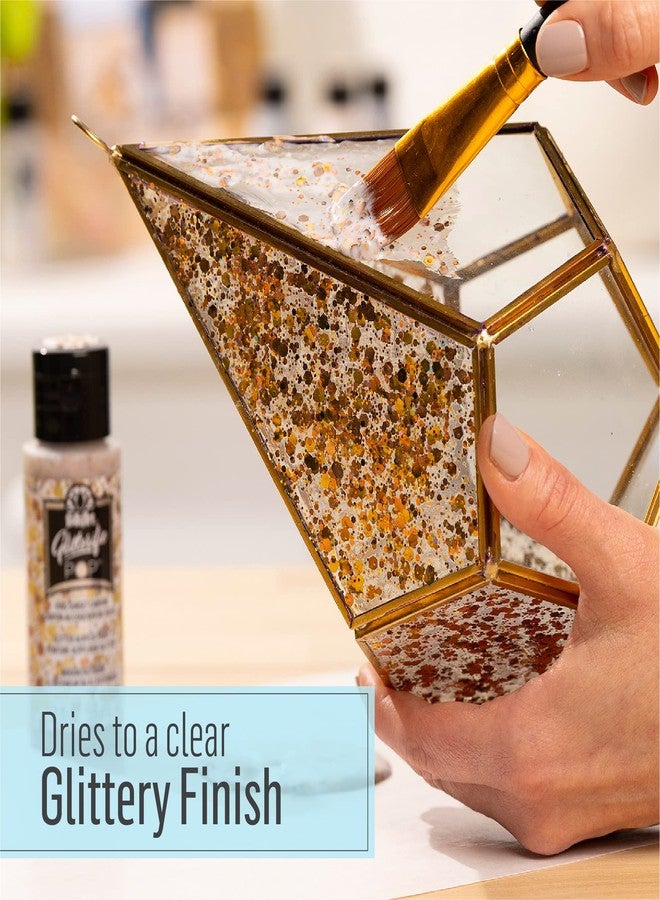 FolkArt Glitterific Pop Acrylic Craft Paint, Golden Treasure 2 fl oz Premium Glitter Finish Paint, Perfect for Easy to Apply DIY Arts and Crafts, 11996 - Image 5
