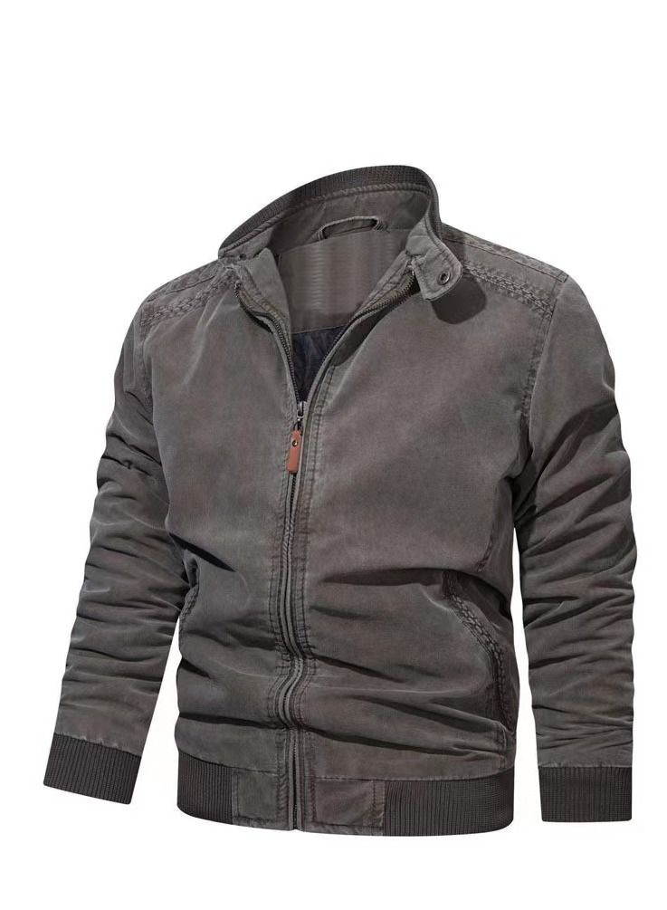 Loquat Spring And Autumn Wash Pure Cotton Vintage Loose Casual Jacket 