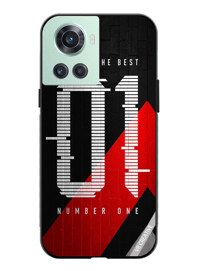 Protective Case Cover For OnePlus 10R Number One Design Multicolour