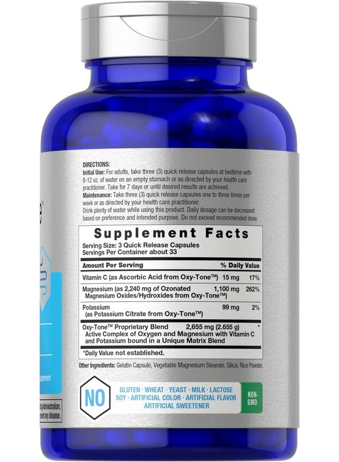 Horbäach Colon Cleanse | 100 Capsules | Non-GMO & Gluten Free Colon Cleanser Pills for Adults | with Ozonated Magnesium - Image 2