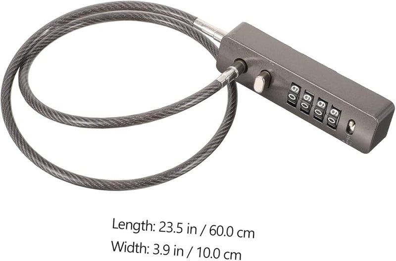 Resettable Combination Cable Lock for Luggage Bicycles Helmets Portable Travel Security - Image 3