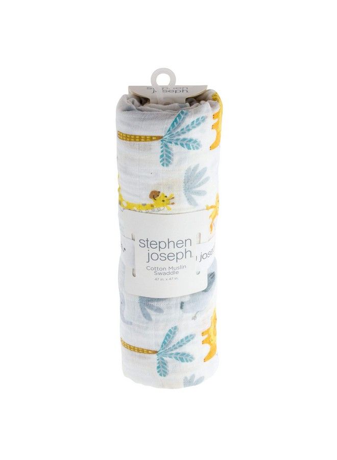 Stephen Joseph Muslin Swaddle Blanket For Baby Girls And Boys Newborn Receiving Blanket For Swaddling 100% Cotton Baby Swaddle Wrap Receiving Swaddle Wrap 47 X 47 Inches - Image 3