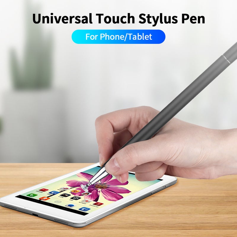 Universal Stylus Pen Capacitive Pen with Magnetic Absorption Silicone Head Sensitive Touch Control for Phone Tablet Rose Gold - Image 2
