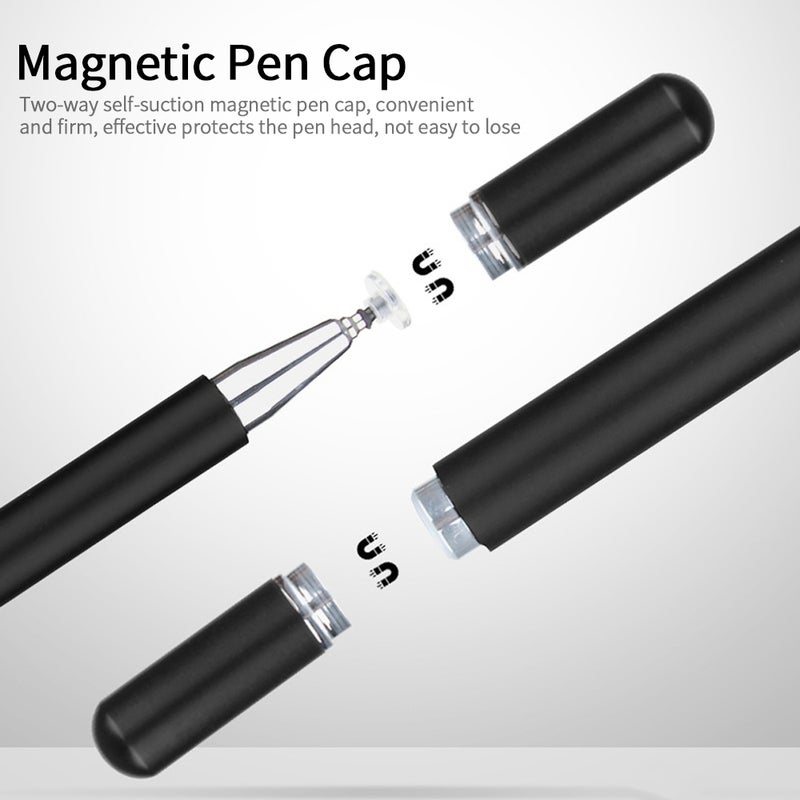 Universal Stylus Pen Capacitive Pen with Magnetic Absorption Silicone Head Sensitive Touch Control for Phone Tablet Rose Gold - Image 3