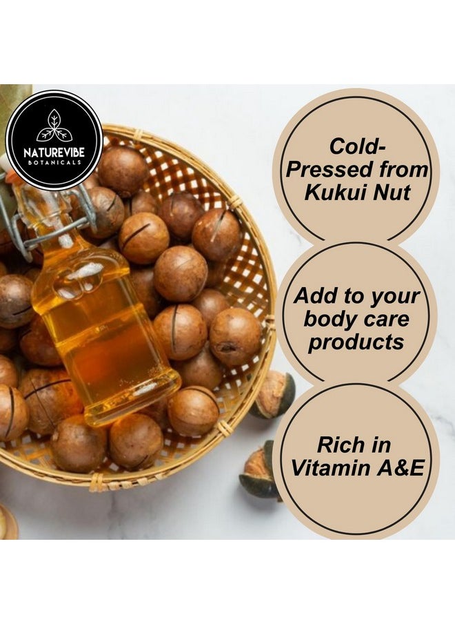 Naturevibe Botanicals - Naturevibe Botanicals Kukui Nut Oil 32 Ounces | 100% Pure and Natural | Great for Skin Care and Hair Care - Image 1