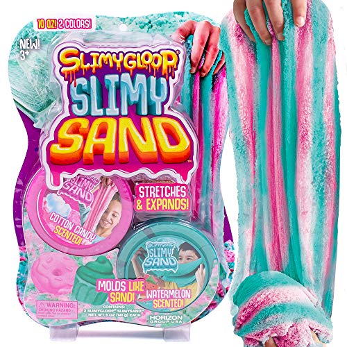 SLIMYSAND سلايميساند توست تيل بينك معطر قابل للتمدد سحابة سلايم حلوى قطن بطيخ قابل للتمدد وقابل للتشكيل رمل للعب 10 أونصات رائع للمتعة اللمسية - Image 1