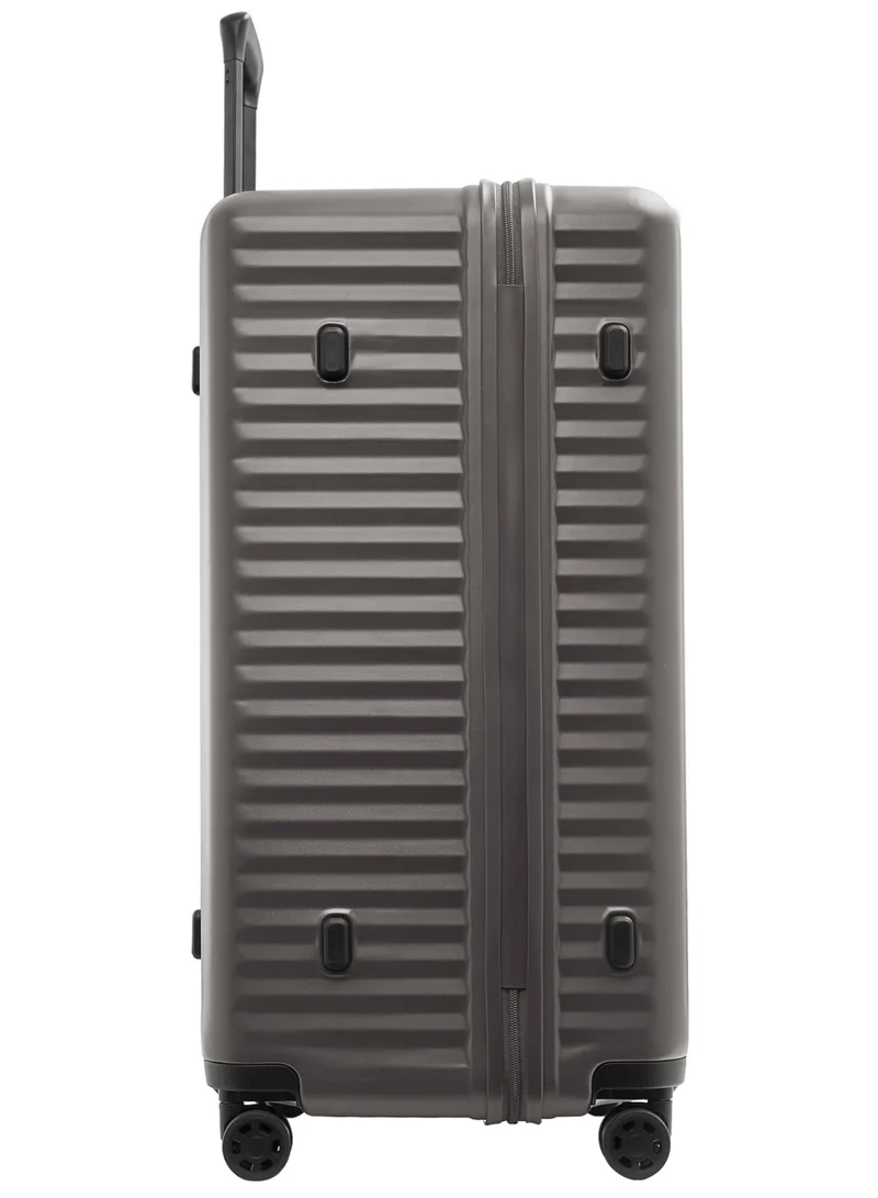 Echolac Celestra 75cm Hardcase Non-Expandable 4 Double Wheel Check-In Luggage Trolley Grey