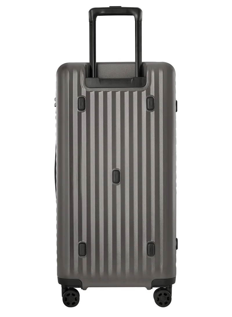Echolac Celestra 75cm Hardcase Non-Expandable 4 Double Wheel Check-In Luggage Trolley Grey
