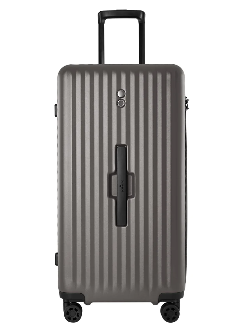 Echolac Celestra 75cm Hardcase Non-Expandable 4 Double Wheel Check-In Luggage Trolley Grey