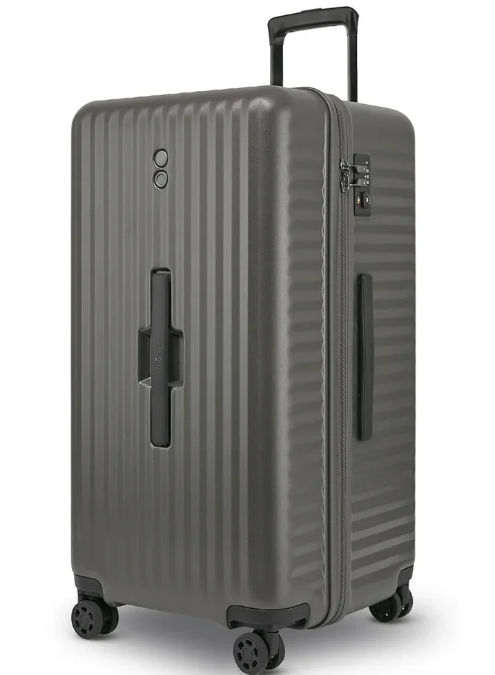 إيكولاك ترولي سفر رمادي من سيليسترا  سم صلب غير قابل للتوسيع بعجلات مزدوجة