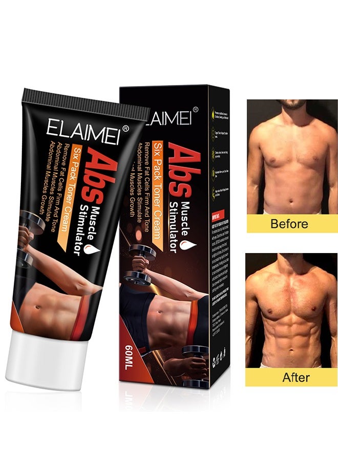 Elaimei - Abs Toner Cream- Fat Burning Cream for Belly, Slim Shaping Workout Enhancer Gel for Women and Men, Tummy Slimming Cream &Cellulite Treatment for Thighs, Legs, Abdomen, Arms and Buttocks - Image 1
