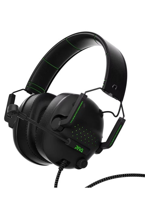 Beva A100 Wired Headphones with AUX Pin Port Virtual Channel with Microphone ENC Noise Cancelling Gaming Headset