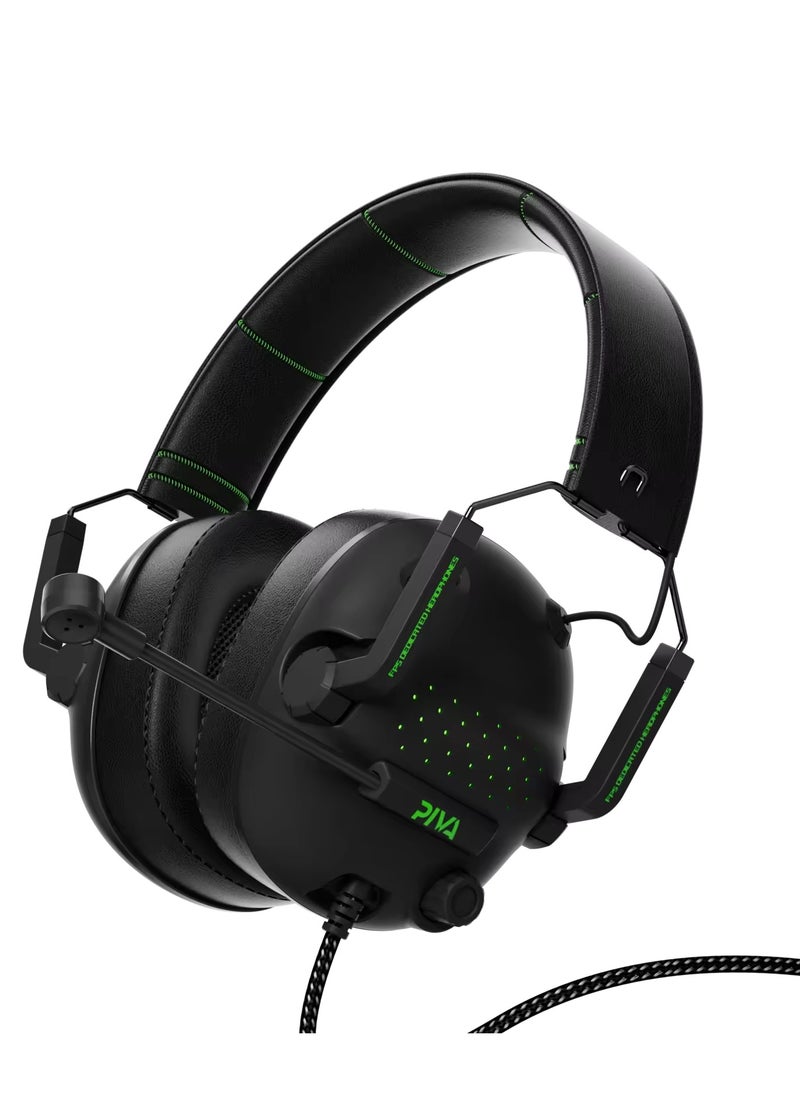 Beva A100 Wired Headphones with AUX Pin Port Virtual Channel with Microphone ENC Noise Cancelling Gaming Headset