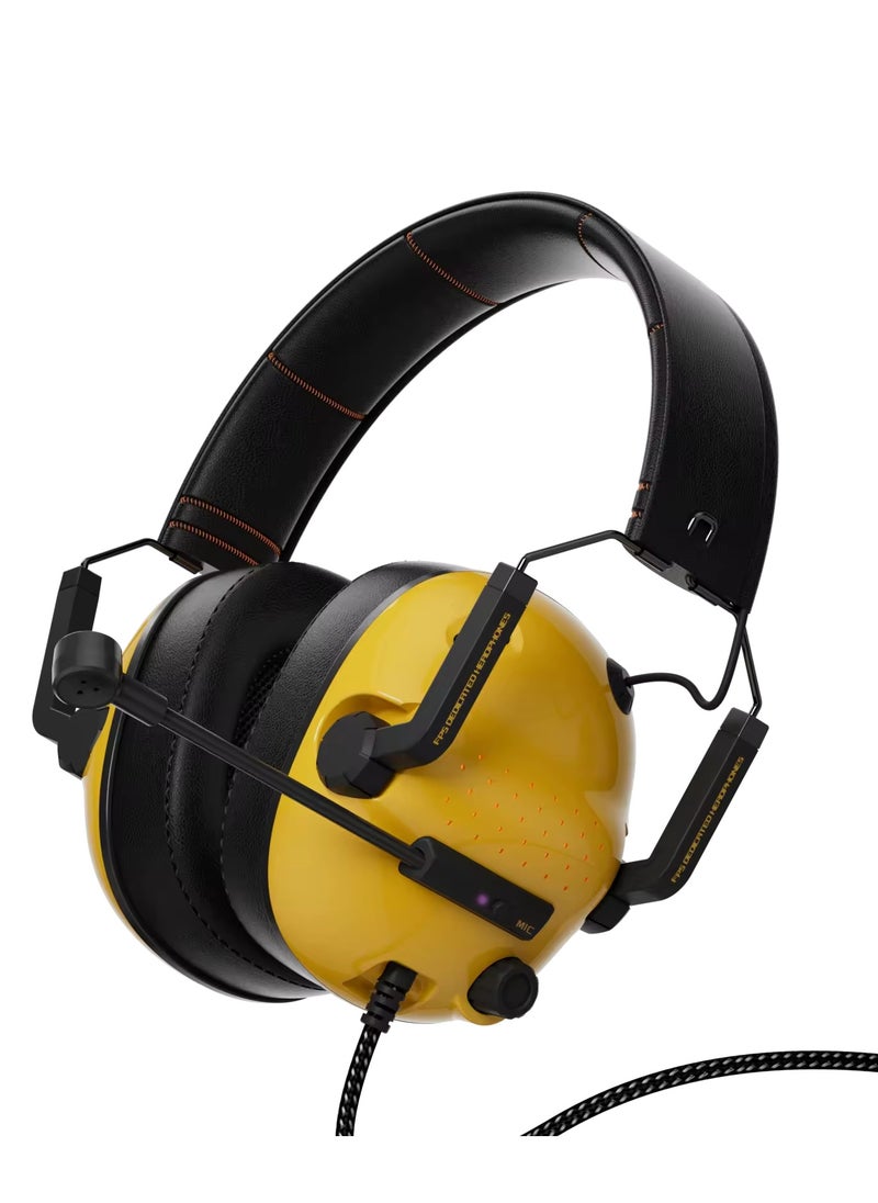 Beva A100 Wired Headphones with AUX Pin Port Virtual Channel with Microphone ENC Noise Cancelling Gaming Headset