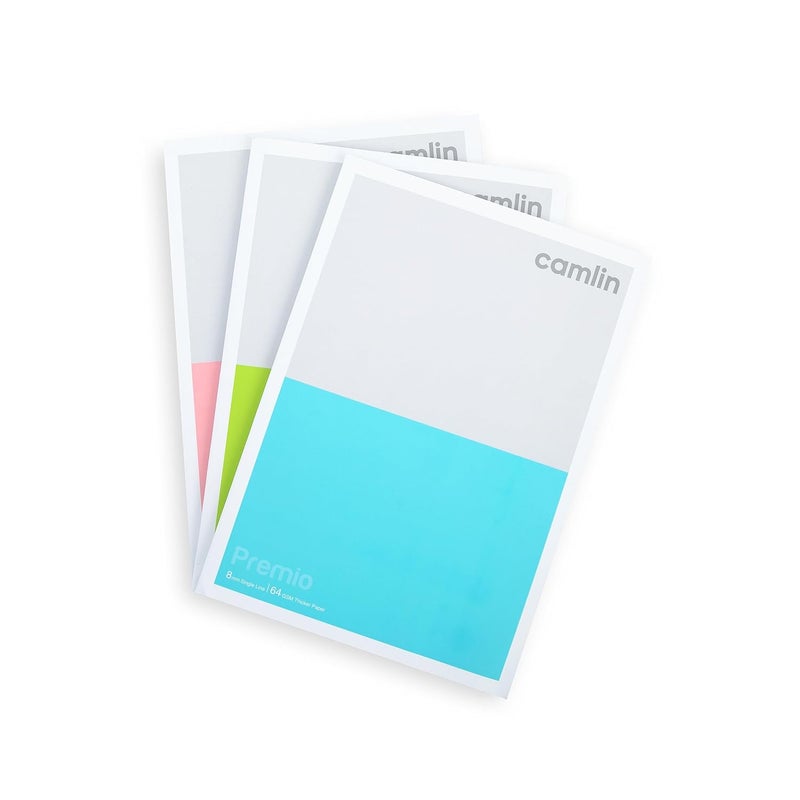 Camlin Premio 64 GSM Single Line 300 pages Notebook pack of 2 - Image 2