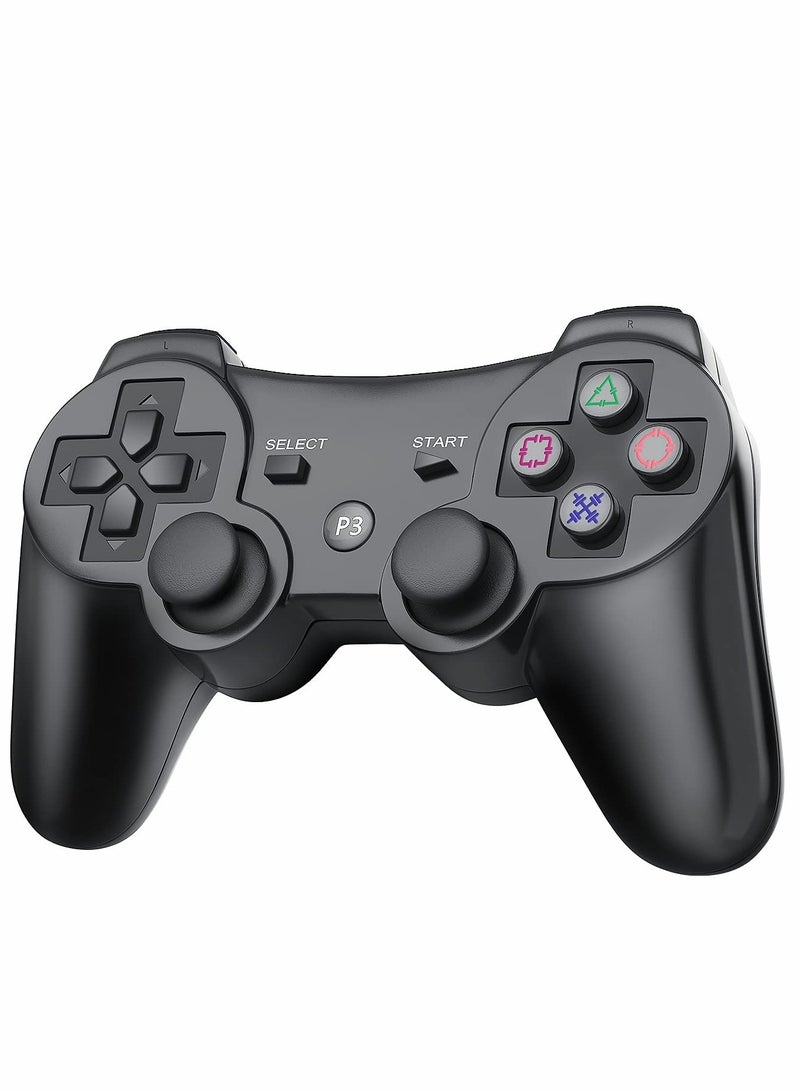 Rechargeable Wireless PS3 Controller with Bluetooth 4.0, Dual Shock Vibration Gamepad for Ultimate Gaming Experience - Image 1