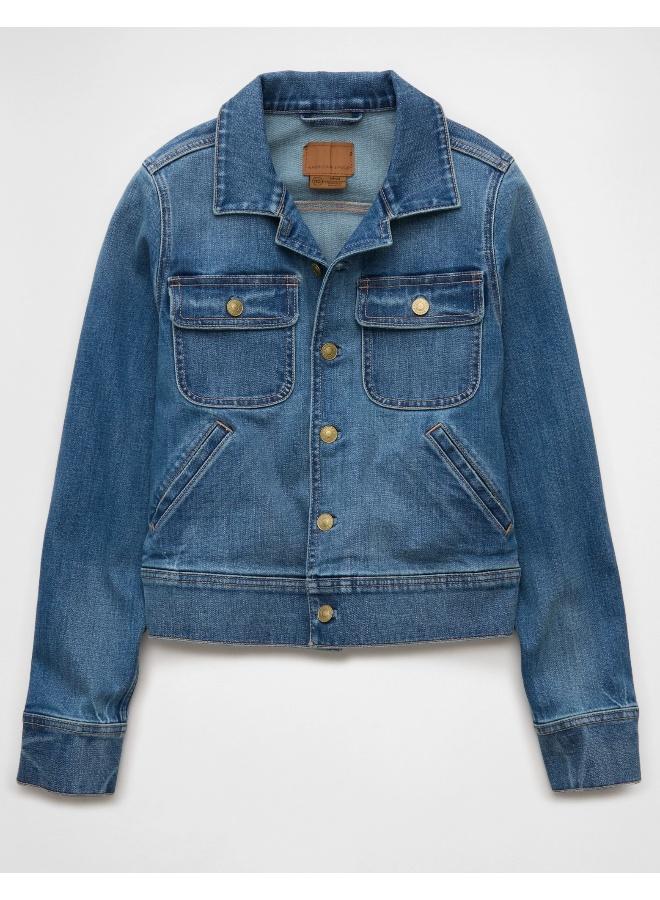 American Eagle AE Preppy Denim Jacket - Image 3