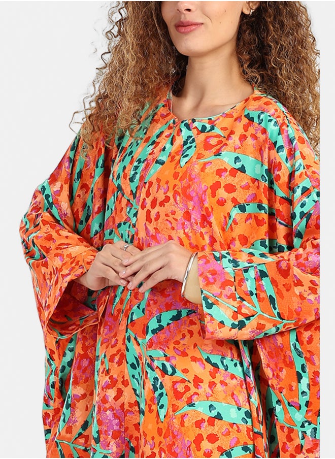 Printed Maxi Abaya
