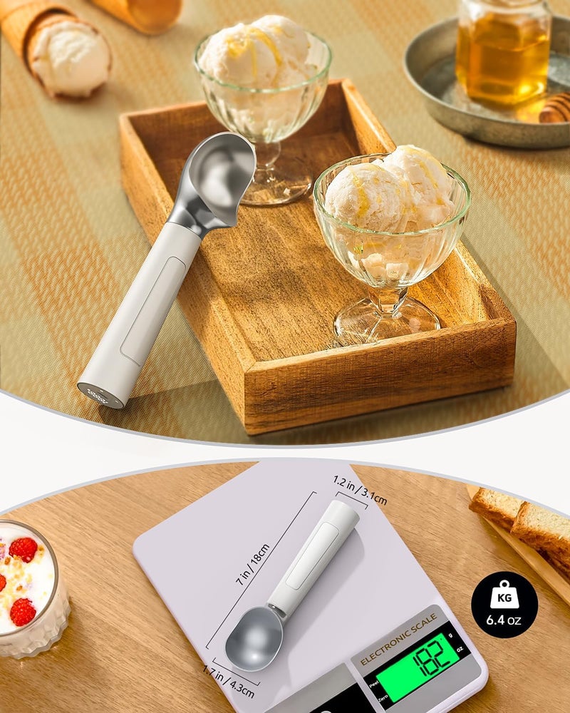 Eujocyee Heated Ice Cream Scoop, Electric heated ice cream scoop that heats up to 158°F for hard ice cream, Easy to use with LED display, IP67 Waterproof Ice Cream Scoop,Easy to clean - Image 5