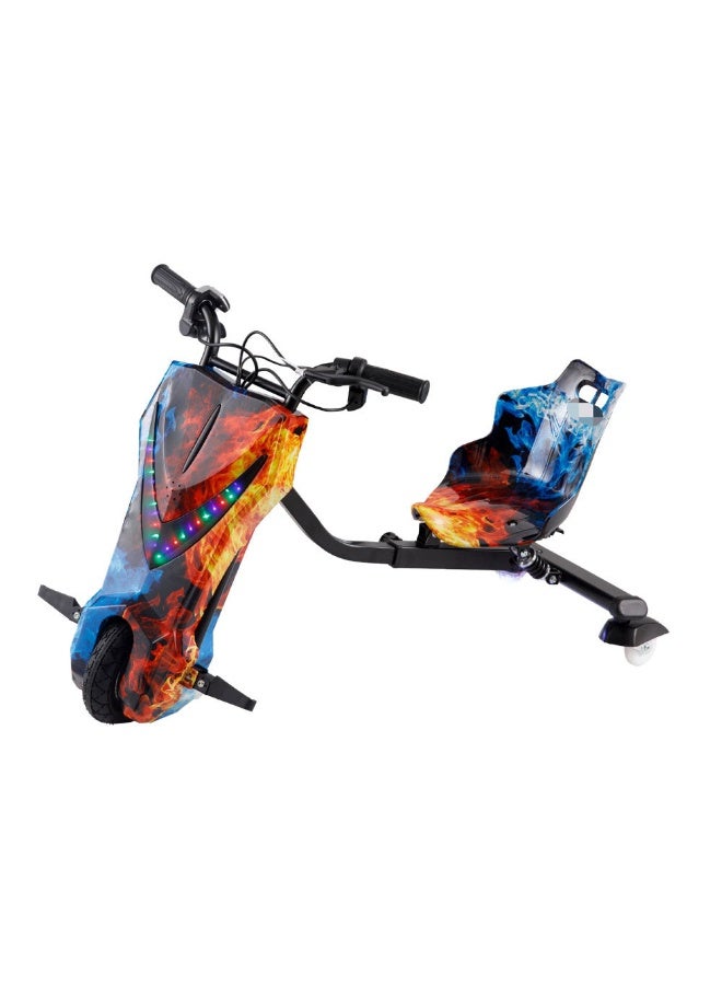 CRONY JL009 8″ V-Type Drift Car – 250 W Motor, 36 V/3 Ah Battery, LED Lights, 3-Speed Modes, Kids Electric Drift Toy-Red & Blue - Image 1