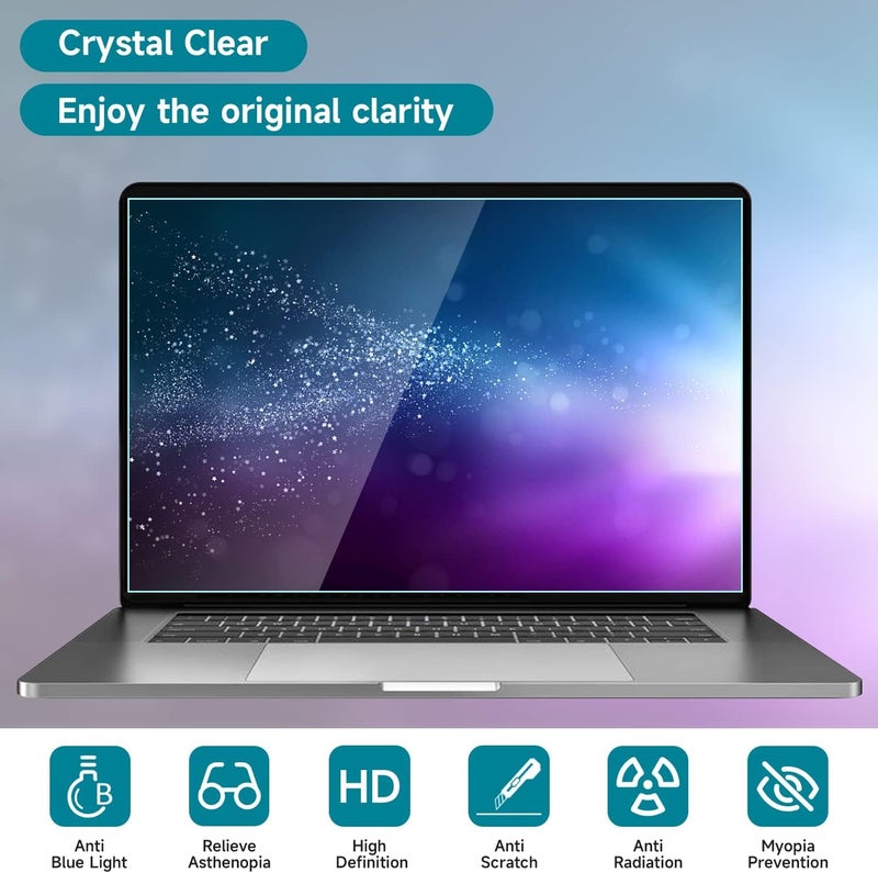 Saco 16 inch Laptop Blue Light Blocking Glossy Screen Protector Compatible for Acer Predator Helios Neo 16 inch Gaming Laptop PHN16-71 Screen Guard - Image 3