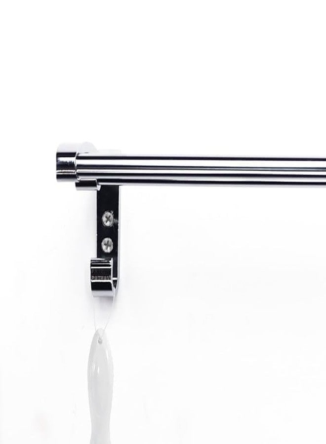 Filox 24 Inch Towel Rod | Stainless Steel Bathroom Towel Rod | Single Rod Wall Mounted Towel Holder | Towel Rack for Bathroom & Kitchen | Heavy Duty Steel Rod - Image 5