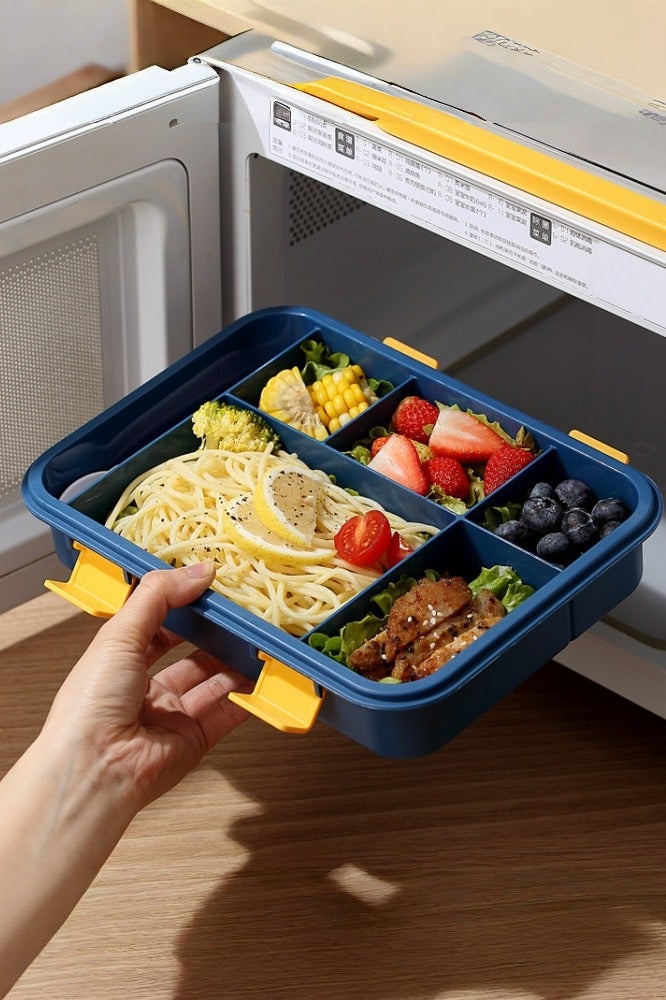 KELIO 1500ML Lunch Box,Leak-proof Bento Box,Lunch Box Containers,Spoon,Forks,Minimalist Design Food Storage Box - Image 2