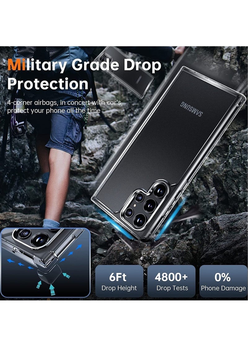 Raxoom [5-in-1] for Samsung Galaxy S22 Ultra Case,2 Packs Camera Lens Protector + 2 Packs Soft Screen Protector,Matte-Finish, All-Round Protection, Shockproof, Anti-Scratches Kit for Galaxy S22 Ultra 5G - Image 3